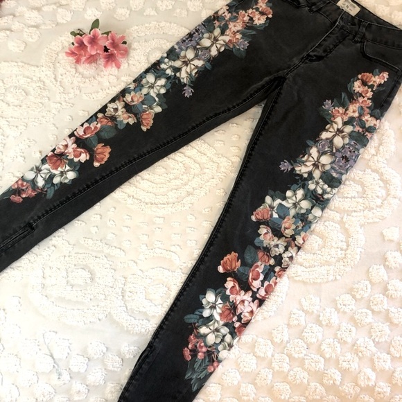 Insight Floral Skinny Jeans - Picture 1 of 6